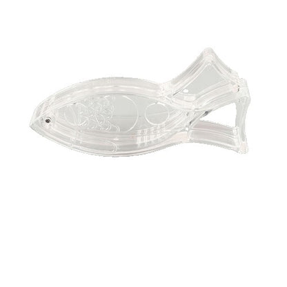 Storcator de Citrice Manual, Klevo, Rezistente, Usor de Folosit si Depozitat, Durabil, Calitativ, 12x5.2 cm, Model Peste, Transparent