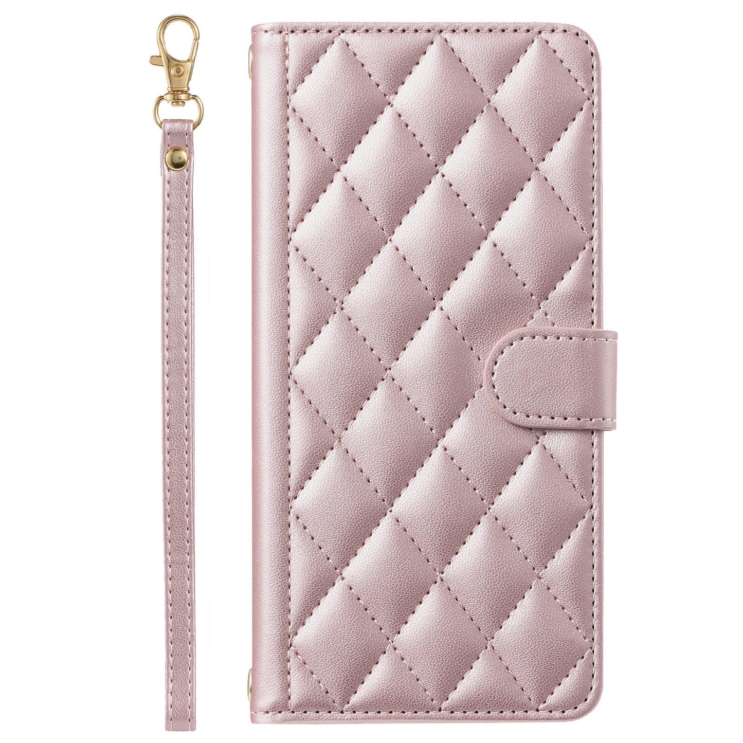 Husa de Protectie Tip Carte, Klevo, pentru Apple iPhone 15, Model cu Suport si Capsa, Antisoc, Rezistenta la Impact, Protectie Camera, Roz