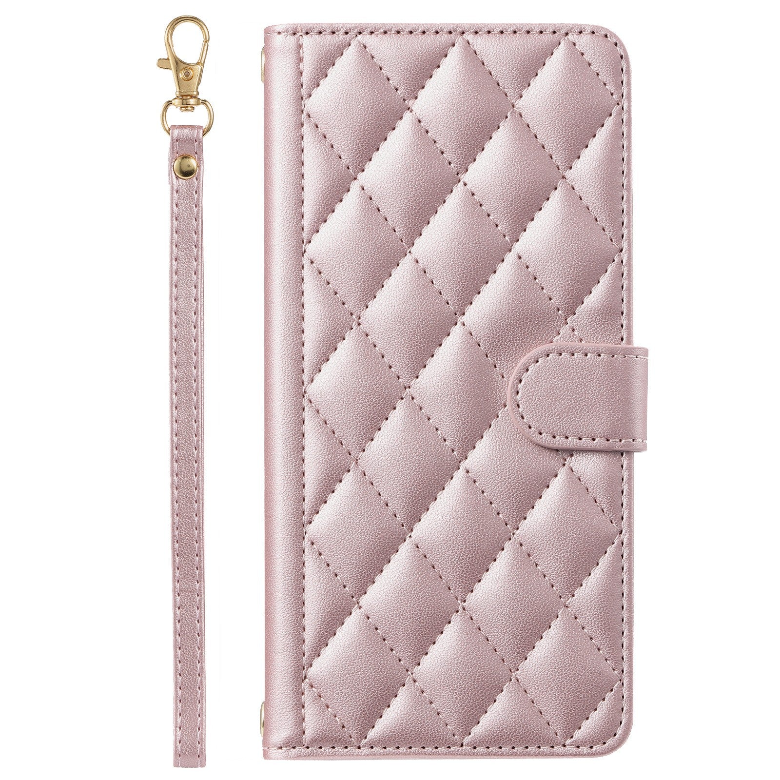 Husa de Protectie Tip Carte, Klevo, pentru Apple iPhone 15 Plus, Model cu Suport si Capsa, Antisoc, Rezistenta la Impact, Protectie Camera, Roz