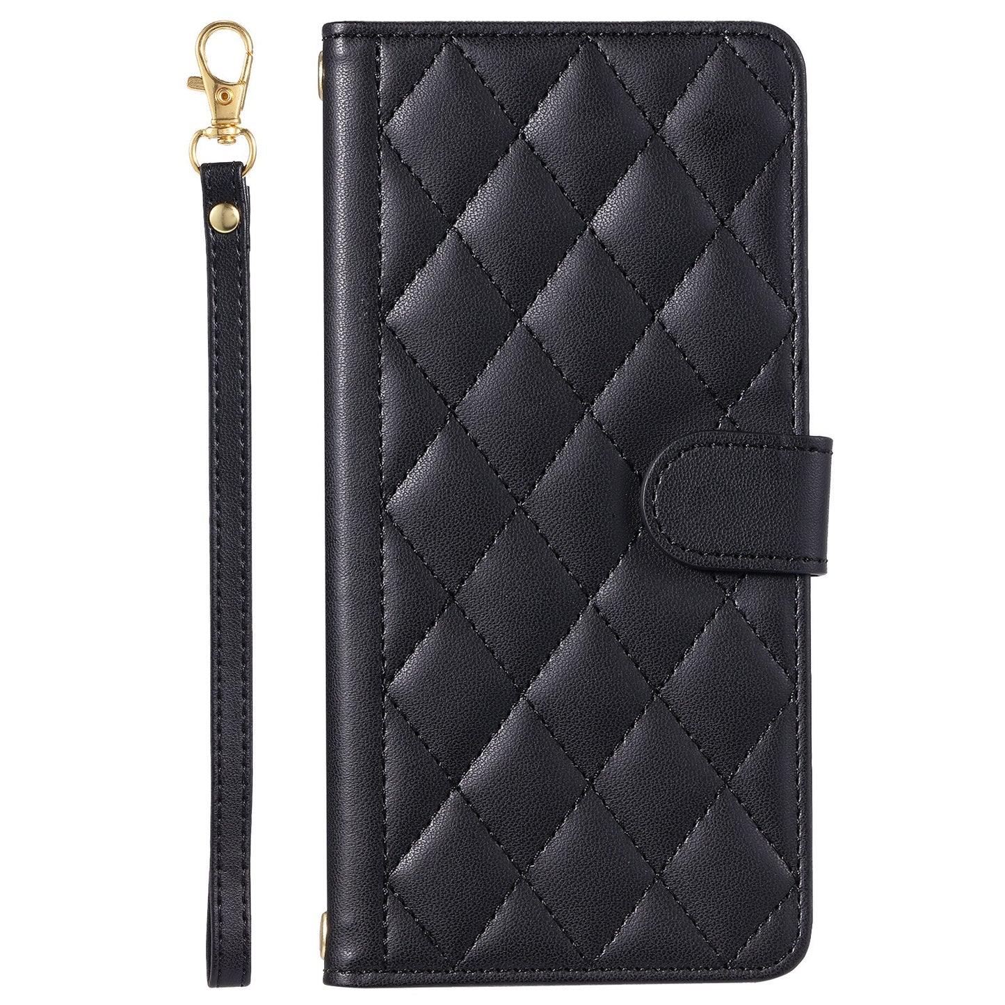 Husa de Protectie Tip Carte, Klevo, pentru Apple iPhone 15 Pro, Model cu Suport si Capsa, Antisoc, Rezistenta la Impact, Protectie Camera, Negru
