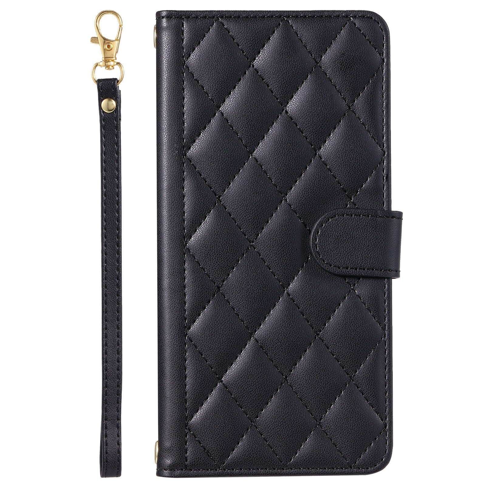 Husa de Protectie Tip Carte, Klevo, pentru Apple iPhone 15 Pro, Model cu Suport si Capsa, Antisoc, Rezistenta la Impact, Protectie Camera, Negru