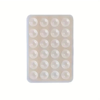 Suport Adeziv Universal, Klevo, pentru Telefon/Tableta, cu 24 Ventuze, potrivit pentru Tik-Tok/Selfie/Vizionare Video, din Silicon, 8 x 5.5 x 1 cm, Transparent