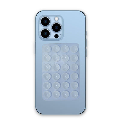 Suport Adeziv Universal, Klevo, pentru Telefon/Tableta, cu 24 Ventuze, potrivit pentru Tik-Tok/Selfie/Vizionare Video, din Silicon, 8 x 5.5 x 1 cm, Transparent