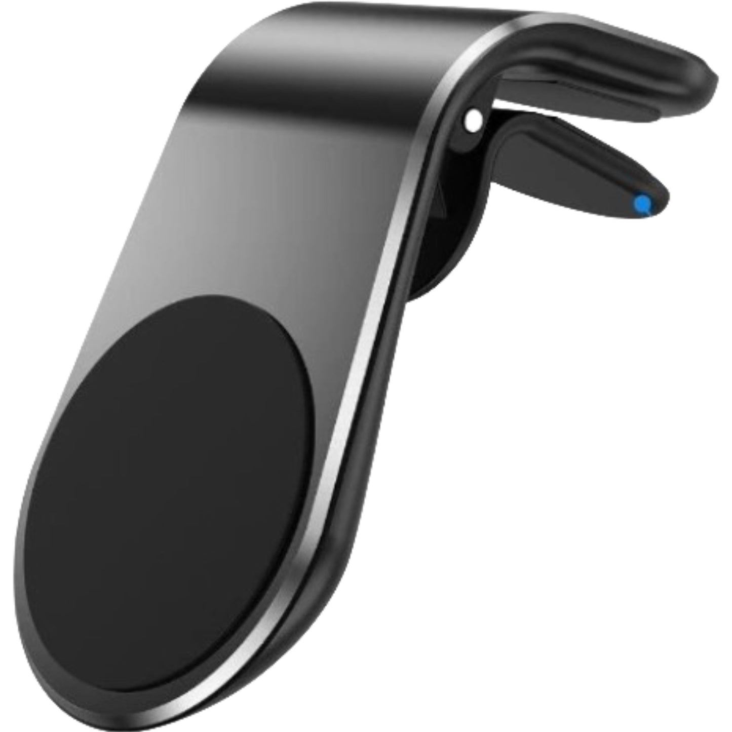 Suport auto Klevo, cu magneti puternici neodim, pentru telefon, tableta, gps, cu prindere pe grila de ventilatie, Negru