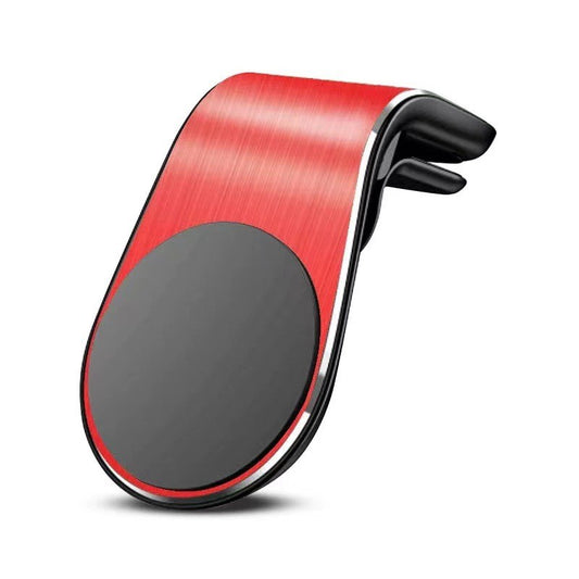 Suport de Telefon, Klevo, pentru Ventilatie, din ABS si Magnet, 3.8 x 3.7 x 6.2 cm, Universala, Rosu