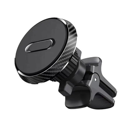 Suport Auto Magnetic Klevo 360 grade cu prindere de grila de aerisire, 50 mm, Ajustabil, 4 Magneti  incorporati, Negru