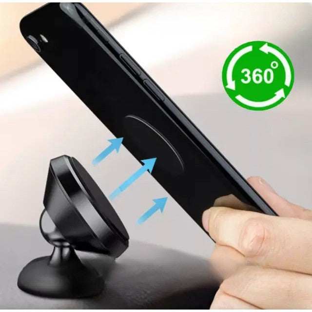 Suport Auto Magnetic Klevo, pentru Telefon BK1, Rotire 360 grade, Negru