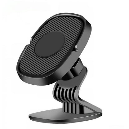 Suport Auto Magnetic Klevo 360 grade cu adeziv, 53 mm, Holder JS - 668, compatibil cu dispozitive intre 4" - 7", Ajustabil, 6 Magneti Neodymium  incorporati, Negru