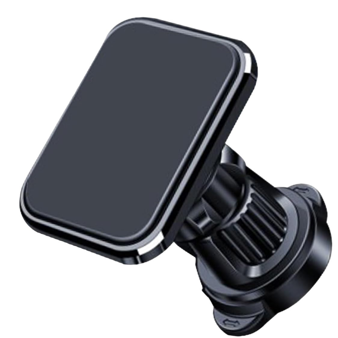 Suport Auto pentru Telefon, Klevo, MagSafe, cu Magnet, Prindere Grila de Ventilatie, Detalii Fine, Rotativ 360 de Grade, Plastic Magnet Silicon, 5.1x3.9 cm, Negru