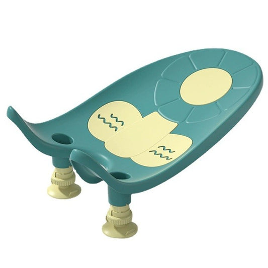 Suport de Baie Bebelusi, Klevo, 0-12 luni, Montare pe Chiuveta/Lavoar/Cada, Ventuze Antiderapante cu Intaltime Reglabila, 50 x 24 x 12.5 cm, Verde
