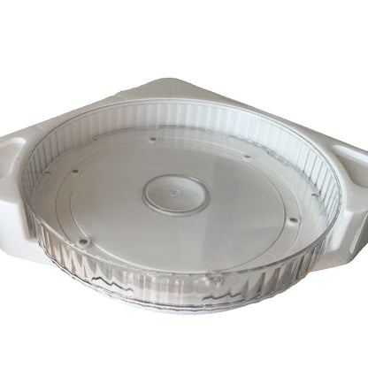 Suport Depozitare, Klevo, din Plastic, Rotativ 360 grade, Montare fara Perforatii, pentru Baie/Bucatarie, Alb