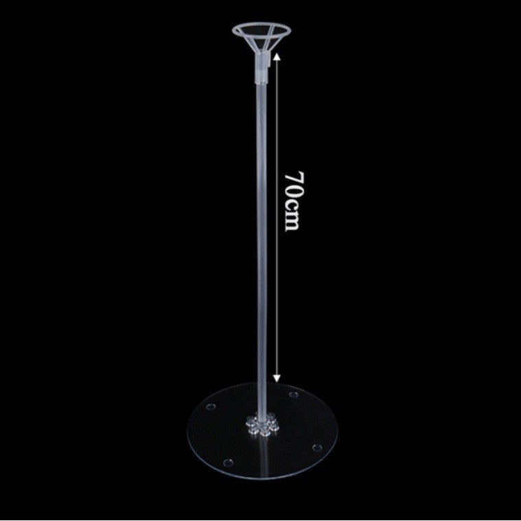 Suport de Masa pentru Baloane, Klevo, Accesoriu Decorativ, din Plastic, 70 cm, Transparent