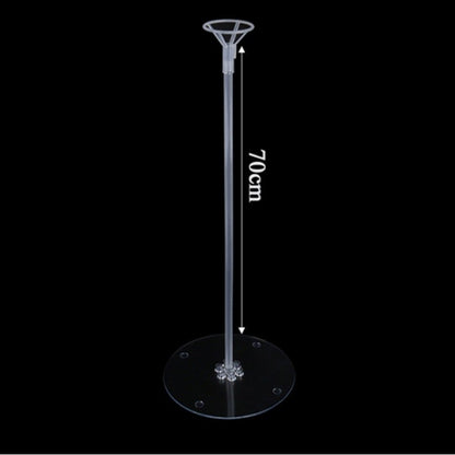 Suport de Masa pentru Baloane, Klevo, Accesoriu Decorativ, din Plastic, 70 cm, Transparent