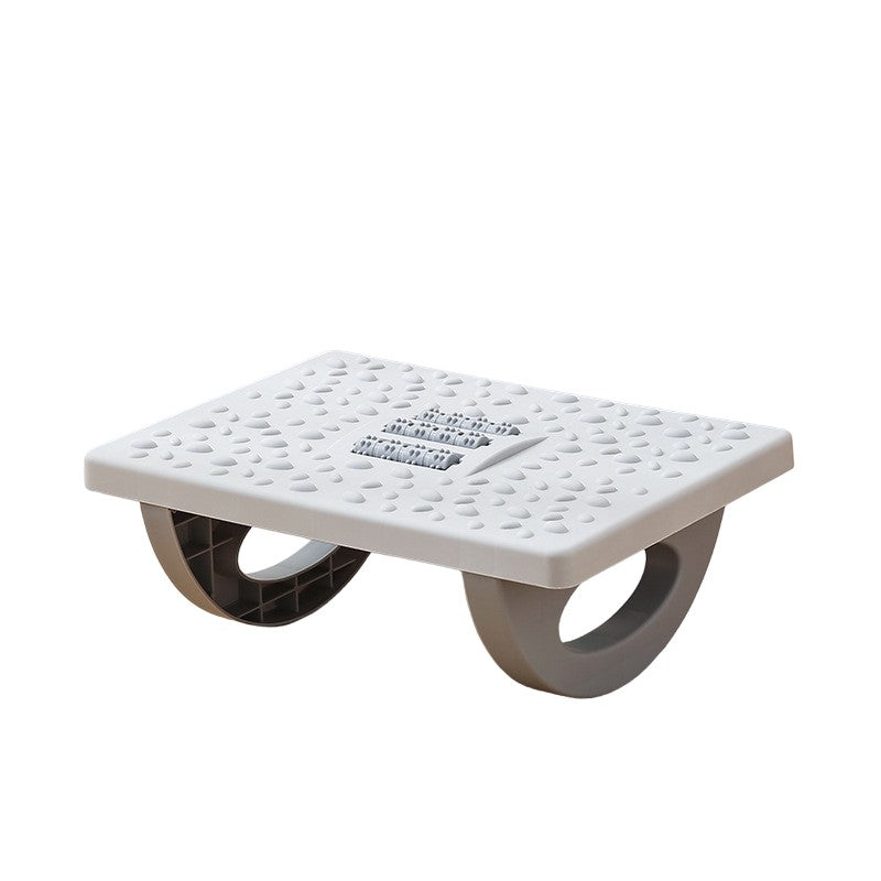 Suport Ergonimic pentru Picioare, Klevo, Plastic, cu Role de Masaj pentru Talpi, pentru Birou, Usor de Transportat, Detasabil, 33.5x24x12 cm, Gri