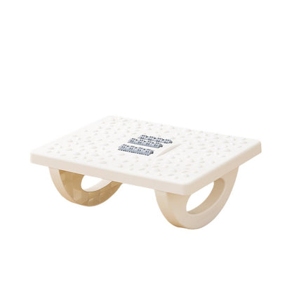 Suport Ergonimic pentru Picioare, Klevo, Plastic, cu Role de Masaj pentru Talpi, pentru Birou, Usor de Transportat, Detasabil, 33.5x24x12 cm, Alb
