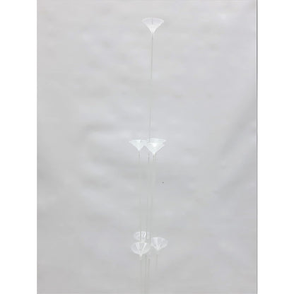 Suport pentru Baloane, Klevo, cu Patru Straturi, pentru 9 Baloane, 80 cm, Transparent