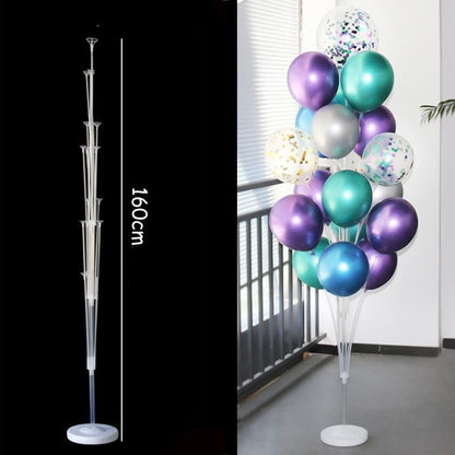 Suport pentru Baloane, Klevo, cu Un Strat, pentru 19 Baloane, 160 cm, Transparent