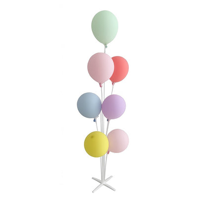 Suport pentru Baloane, Klevo, Suport pentru 7 Baloane, pentru ziua de nastere, Nunta, Decor cu baloane, Recuzita, Compatibil cu Baloanele Standard, 80 cm, Alb