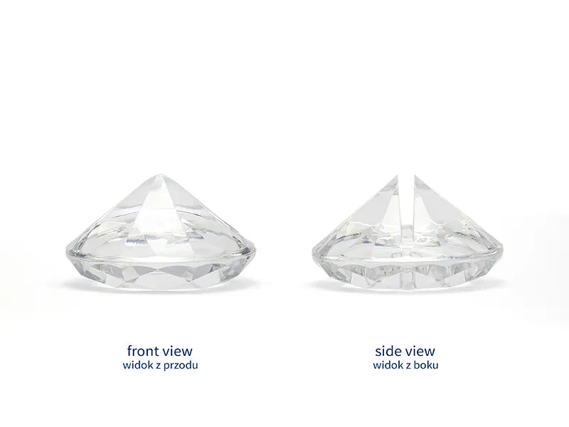 Suport pentru cărți de vizită, transparent, 40 mm