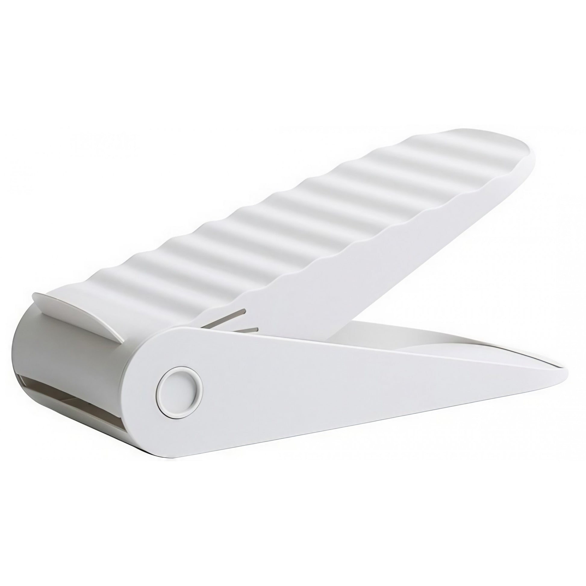 Suport pentru Pantofi, Klevo, cu Două Straturi, Organizator, Antiderapant și Durabil, Inălțime Reglabilă, 25.5x11x7.5 cm, Alb, 150 g