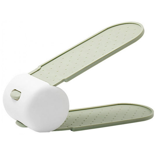 Suport pentru Pantofi, Klevo, cu Două Straturi, Organizator, Antiderapant și Durabil, Inălțime Reglabilă, 28x18x11 cm, Verde, 150 g