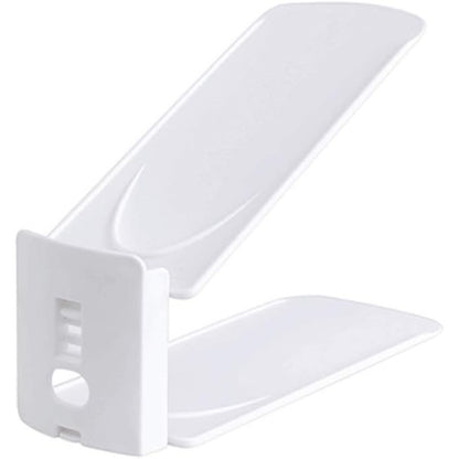 Suport pentru Pantofi, Klevo, din Plastic, Reglabil, 2 Niveluri, 27 x 10 x 20 cm, Alb