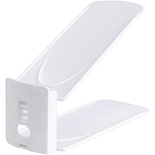 Suport pentru Pantofi, Klevo, din Plastic, Reglabil, 2 Niveluri, 27 x 10 x 20 cm, Alb