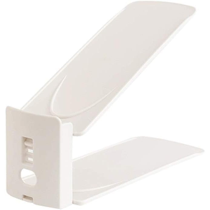 Suport pentru Pantofi, Klevo, din Plastic, Reglabil, 2 Niveluri, 27 x 10 x 20 cm, Bej