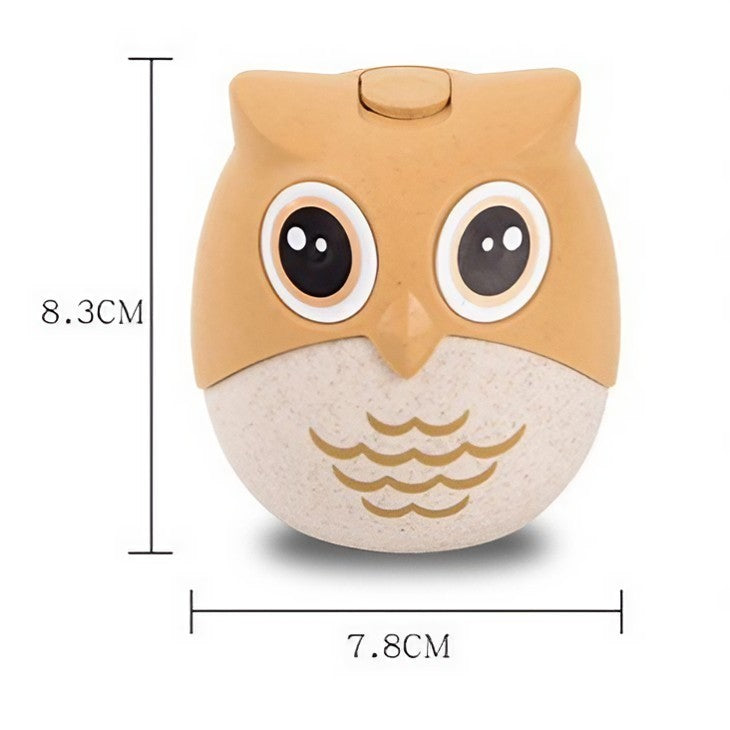 Suport pentru Scobitori, Klevo, Model Bufnita, Multifunctional, 8.3x7.8 cm, Portocaliu