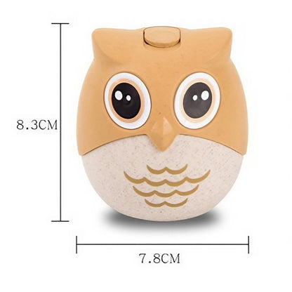 Suport pentru Scobitori, Klevo, Model Bufnita, Multifunctional, 8.3x7.8 cm, Portocaliu