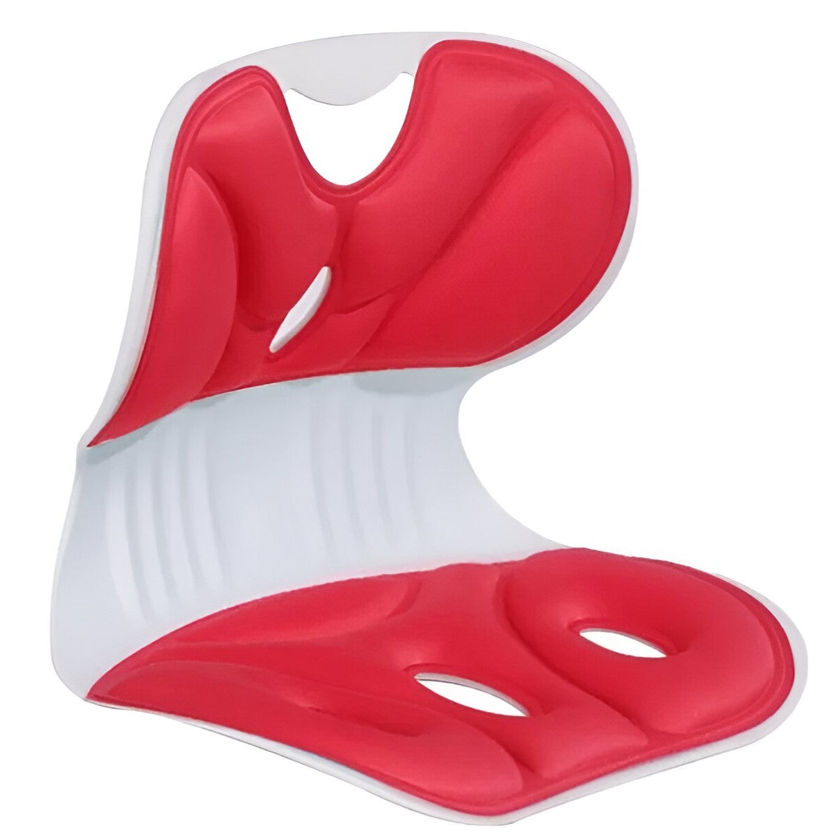 Suport pentru Scaun, Klevo, pentru Corectarea Posturii, Portabil, Ergonomic, Ameliorare Durere, Respirabil, 32x29x28 cm, Marime S, Rosu