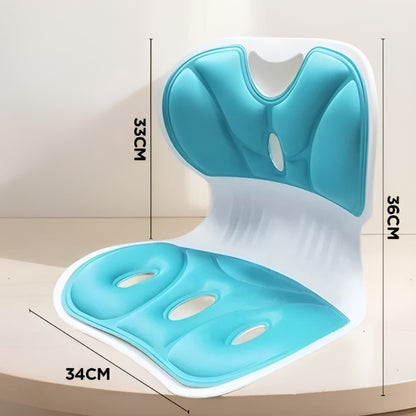 Suport pentru Scaun, Klevo, pentru Corectarea Posturii, Portabil, Ergonomic, Ameliorare Durere, Respirabil, 36x34x33 cm, Marime L, Verde