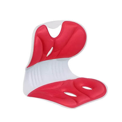 Suport pentru Scaun, Klevo, pentru Corectarea Posturii, Portabil, Ergonomic, Ameliorare Durere, Respirabil, 32x29x28 cm, Marime S, Rosu