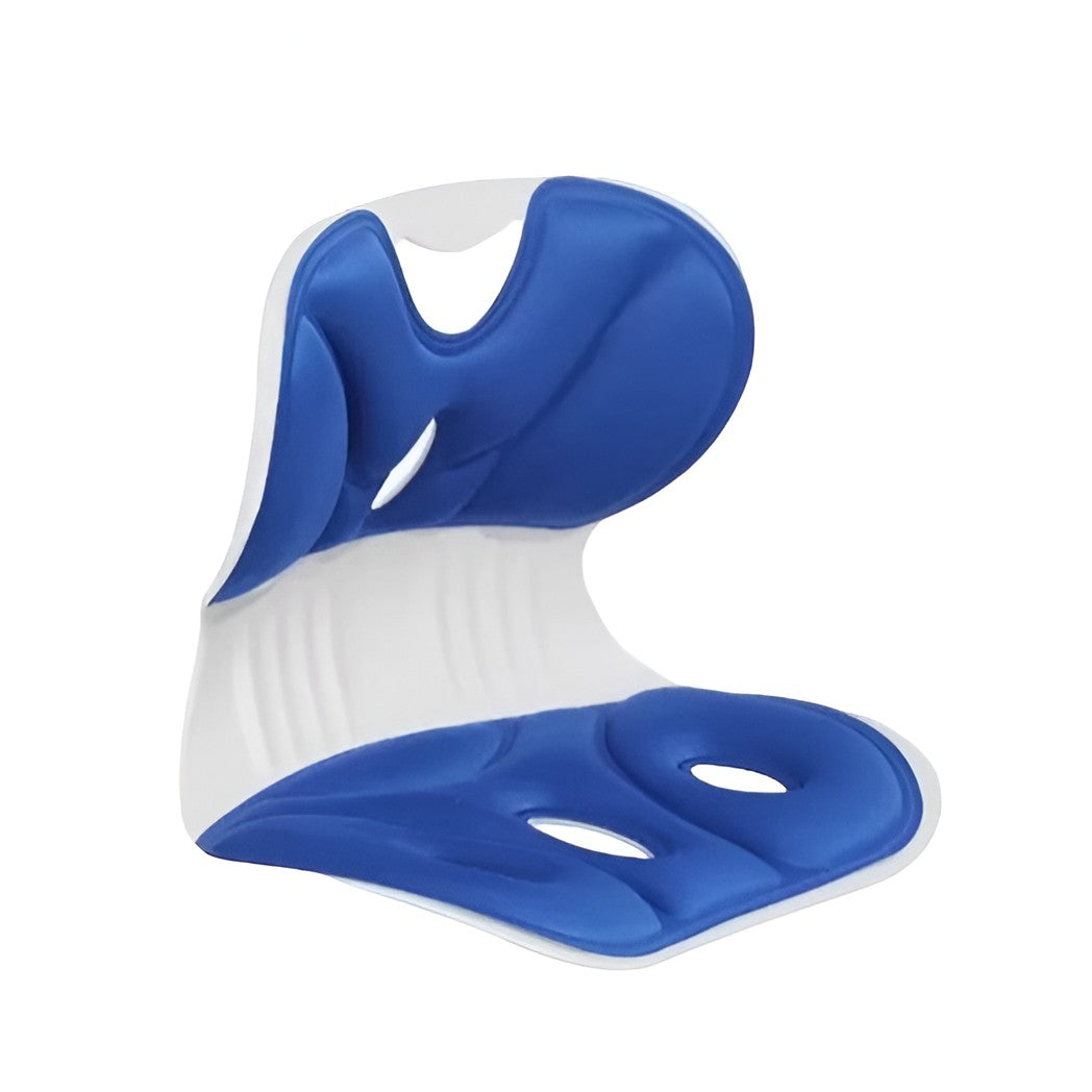 Suport pentru Scaun, Klevo, pentru Corectarea Posturii, Portabil, Ergonomic, Ameliorare Durere, Respirabil, 36x34x33 cm, Marime L, Albastru