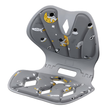 Suport pentru Scaun, Klevo, pentru Corectarea Posturii, Portabil, Pliabil, Ergonomic, Ameliorare Durere, Respirabil, 35x32x30 cm, Marime L, Model Rachete, Gri