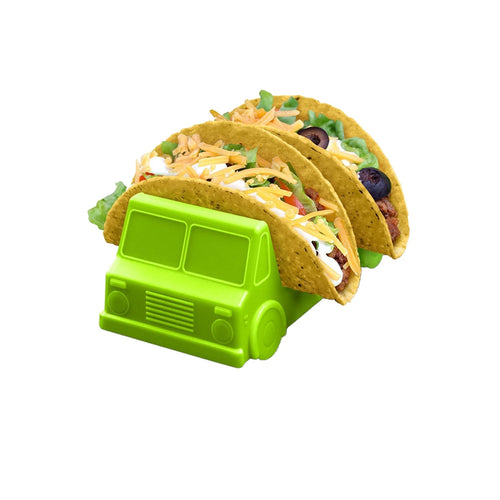 Suport pentru Taco, Klevo, Model Autobuz, 14 x 7.5 x 6.5 cm, din PP, Verde