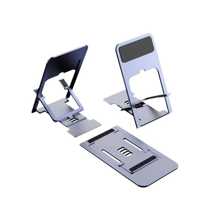 Suport pentru Telefon, Klevo, Pliabil, Reglabil, din ABS, Argintiu