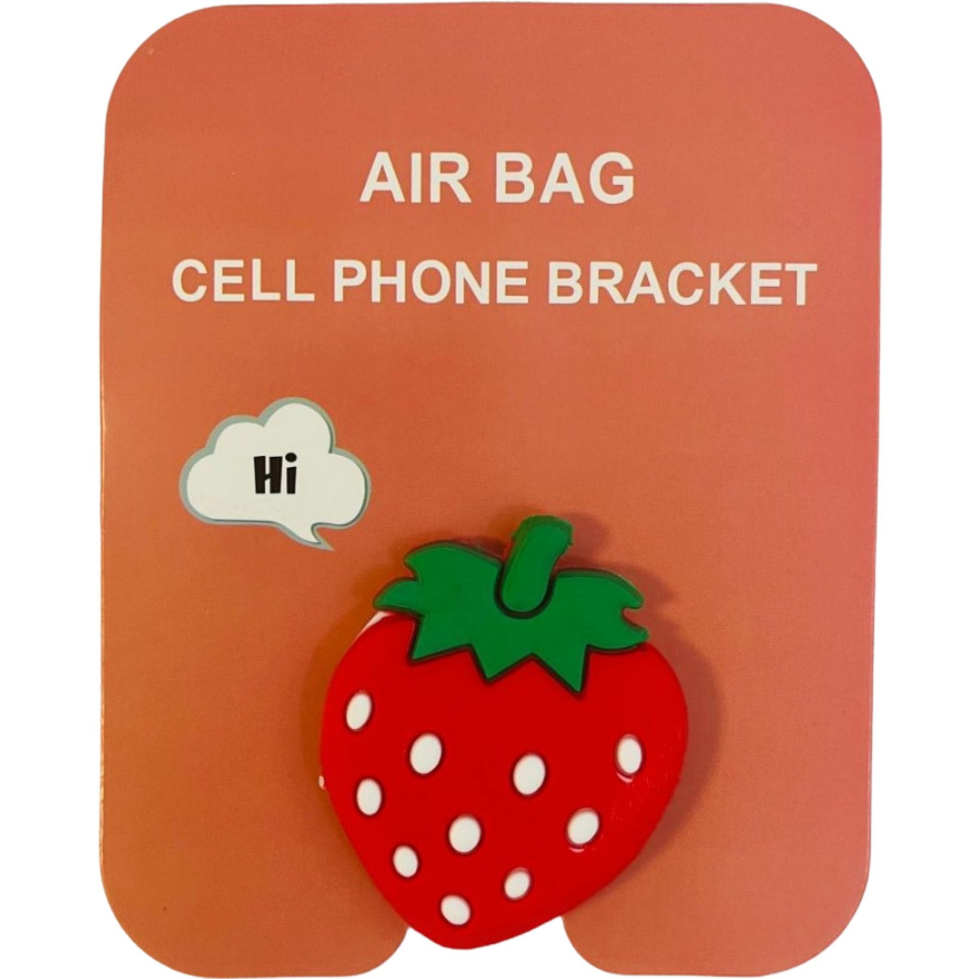 Suport Stand Adeziv Popsocket Klevo, Model Capsuna, Pentru Telefon, Universal, Multicolor