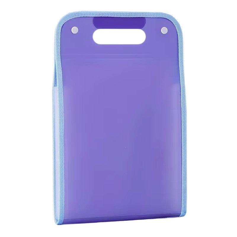 Suport Vertical pentru Hartii A4, Klevo, Suport Portabil pentru Hartie A4 cu Maner, PP, pentru Depozitare Hartii si Documente, 37x24.3 cm, Mov