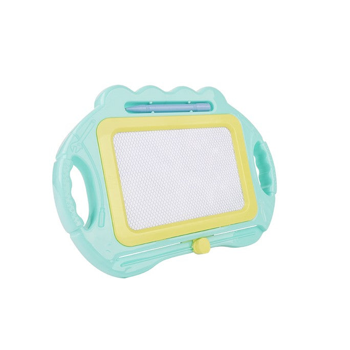 Tabla Magnetica pentru desen Klevo, Pix, forma dreptunghi, dimensiuni 23x17 cm, Dezvolta Creativitatea, cu picioare suport, Albastru