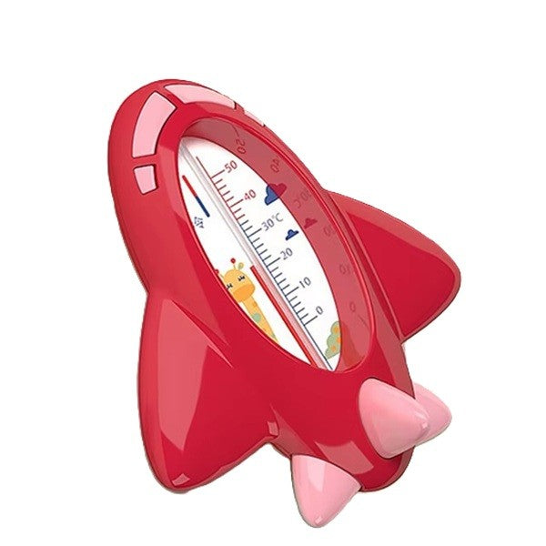 Termometru pentru Baie, Klevo, Plutitor, Rezistent la apa, Multifunctional, Model Avion, 11x10x4 cm, Rosu