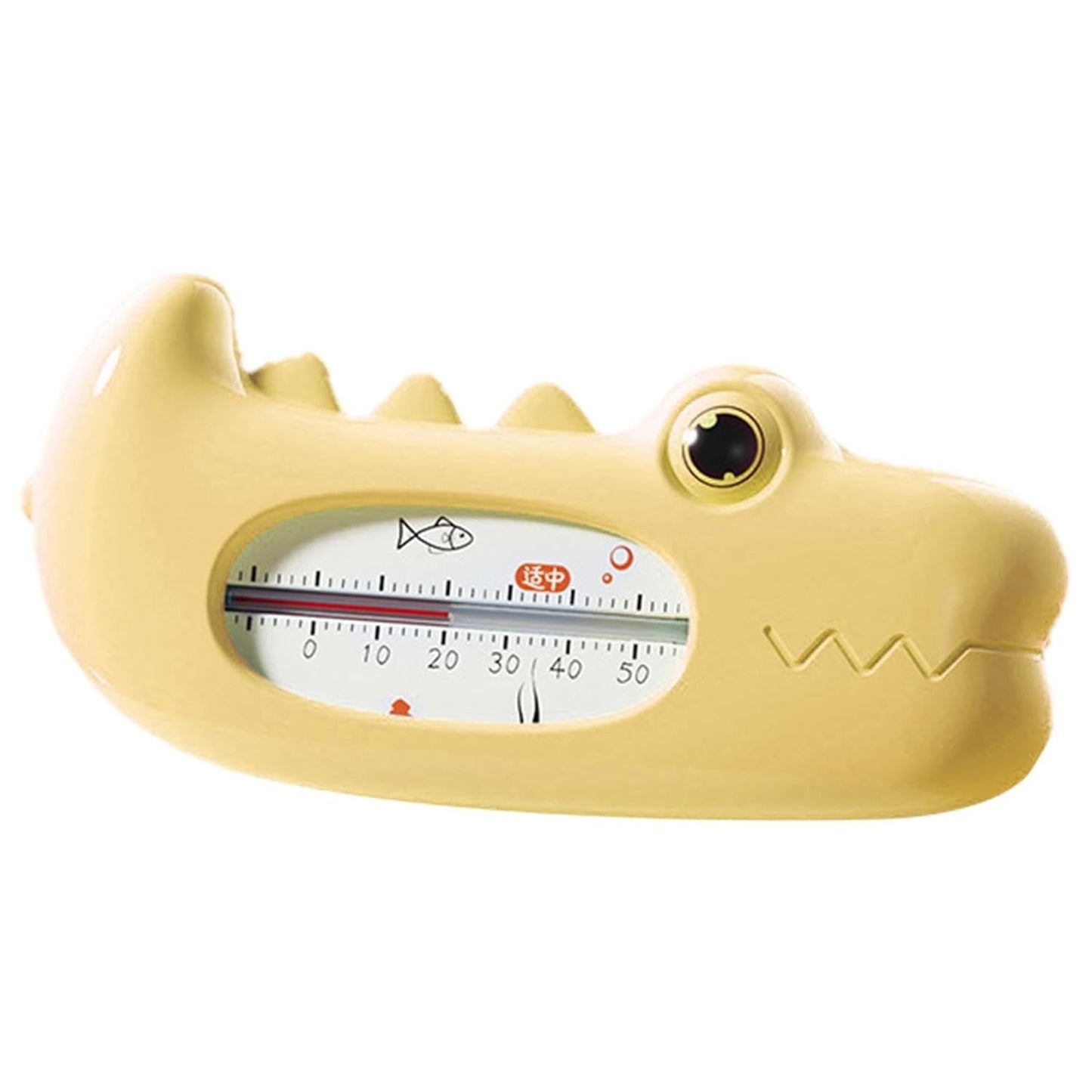 Termometru pentru Baie, Klevo, Plutitor, Rezistent la apa, Multifunctional, Model Crocodil, 2.7x6.5x3.7 cm, Galben