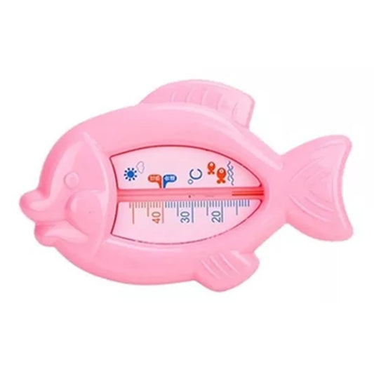 Termometru pentru Baie, Klevo, Plutitor, Rezistent la apa, Multifunctional, Model Peste, 15.5x9.5x2 cm, Roz