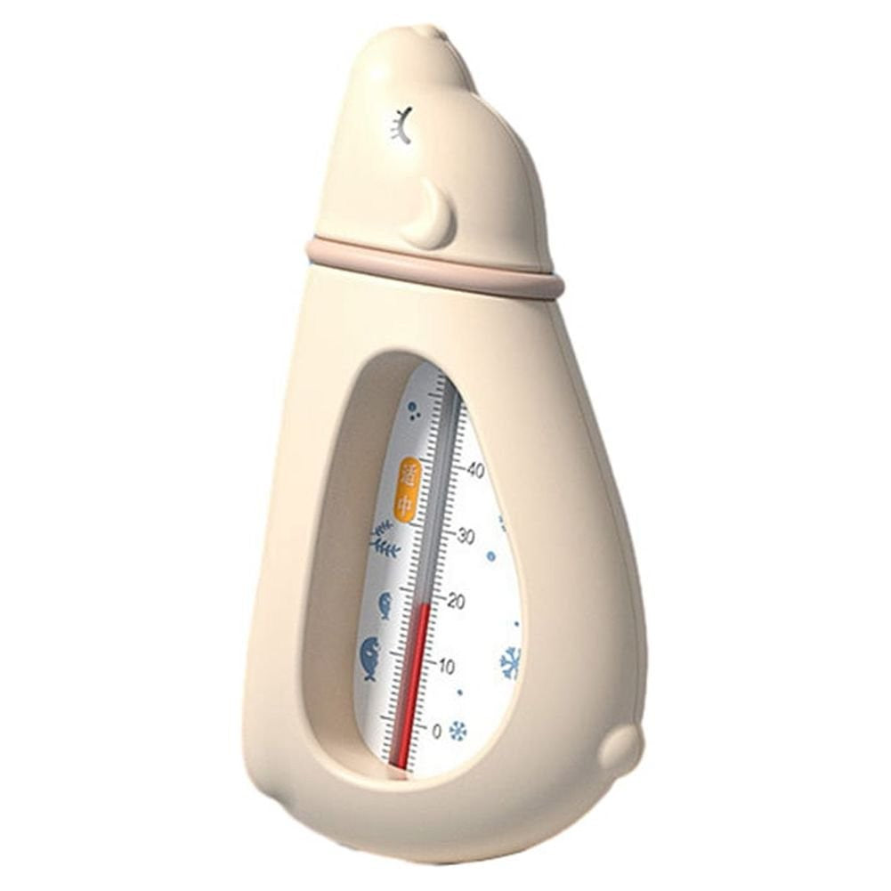 Termometru pentru Baie, Klevo, Plutitor, Rezistent la apa, Multifunctional, Model Urs Polar, 15x7.5x4 cm, Roz