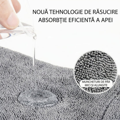 Prosop Uscare Auto, Klevo, 800 GSM, Microfibra Premium, Ultra Absorbant, Fara Urme, 90x70 cm, Gri