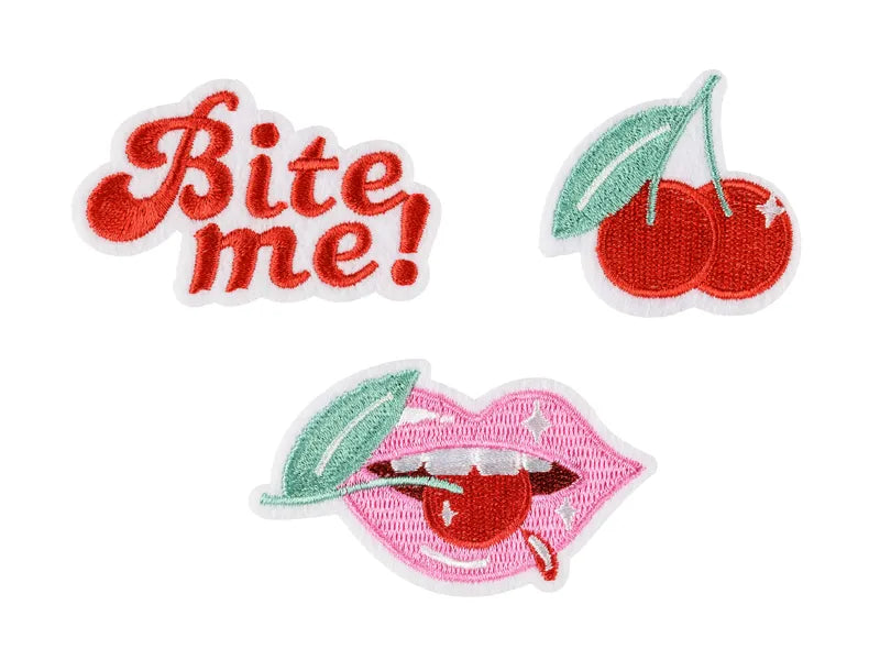Transferuri termoadezive Bite Me, mix, 4-4,5x4,5-7 cm