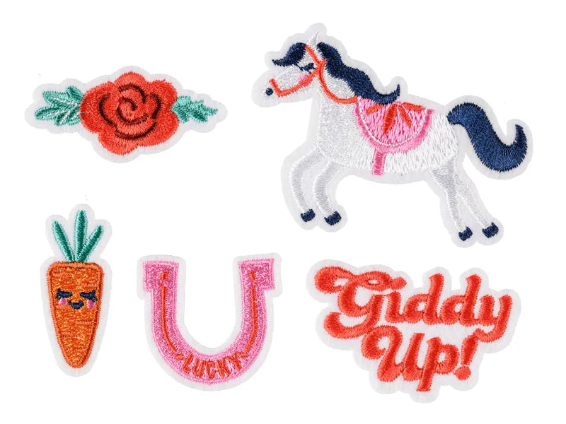 Transferuri termoizolante Giddy Up, mix, 2-7x3,5-7 cm