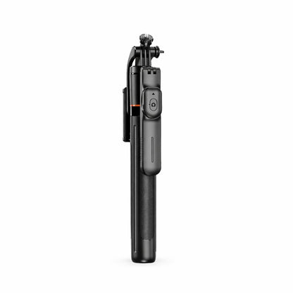Selfie Stick Pentru Telefon, Klevo, Trepied Aluminiu Extensibil, Telecomanda Bluetooth Reincarcabila, Pentru Calatorii, Vlog Video si Fotografie, 30.6 x 7.6 x 3.5 cm, Negru