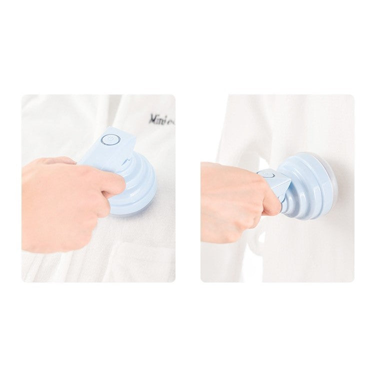 Aparat Pentru Curatat Scame, Par Si Praf, Klevo, Trimmer pentru Diferite Tipuri De Material, Cu Lame Din Otel Inoxidabil, Maner Flexibil, Incarcare Prin USB, 13x8 cm, Albastru