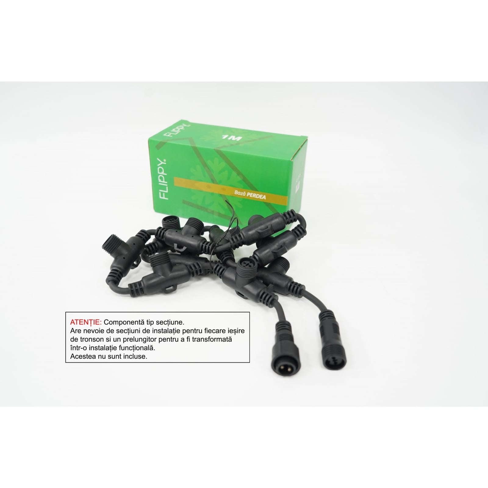 Tronson Klevo, 1 m IP65, Fir Negru